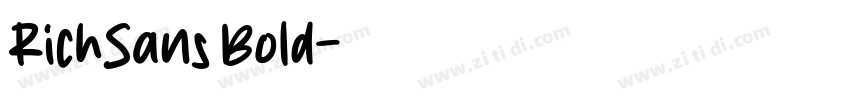 RichSans Bold字体转换